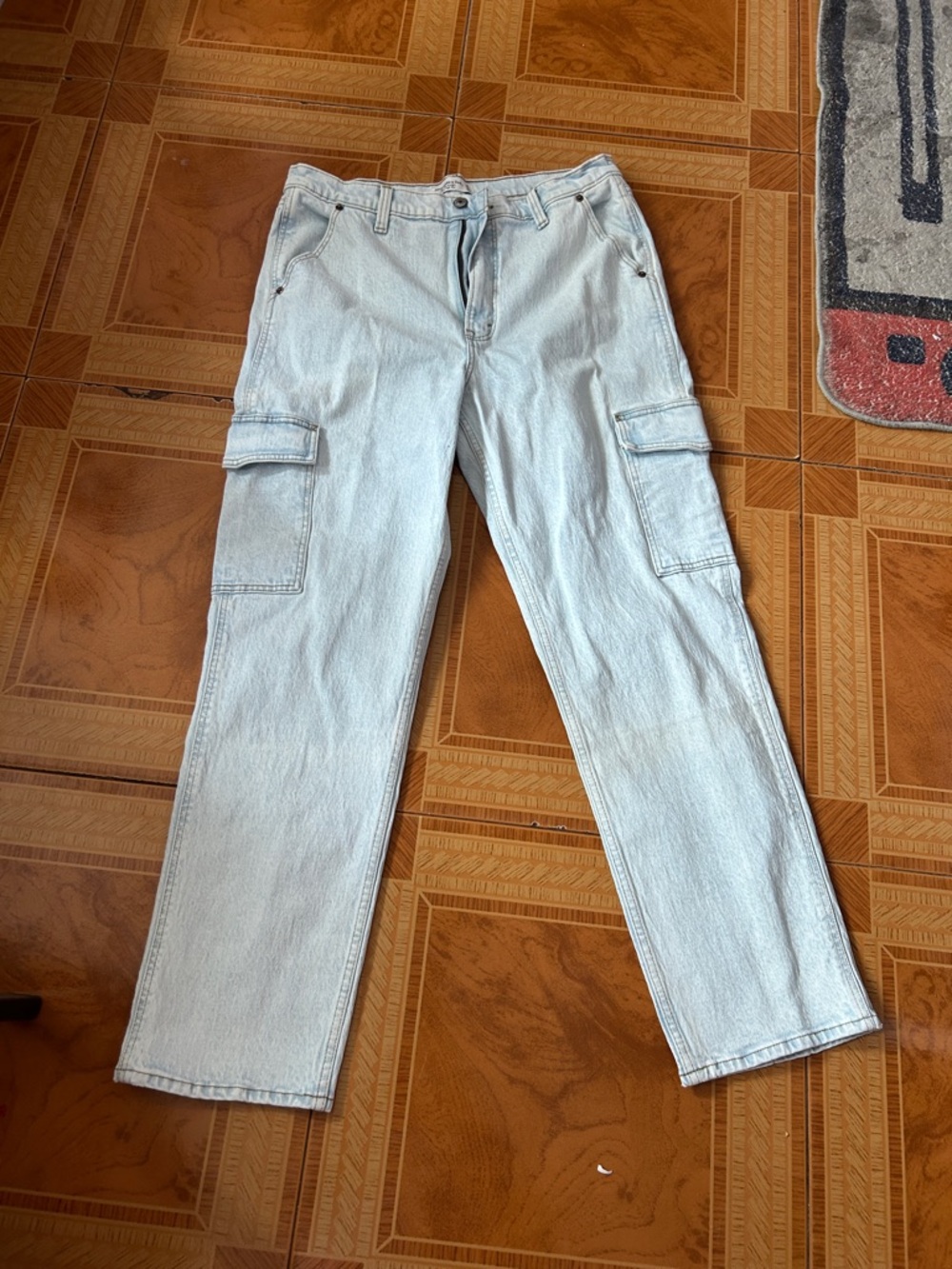 Abercrombie & Fitch Light Blue Straight Leg Jeans